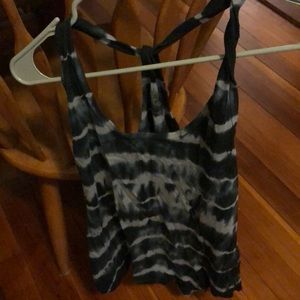 Tye dye yoga tank top